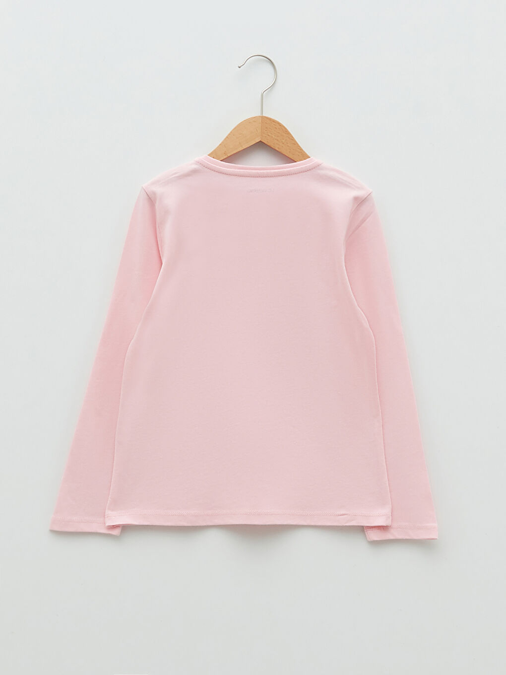 Crew Neck Basic Long Sleeve Cotton Girls T-Shirt 2-Pack-2