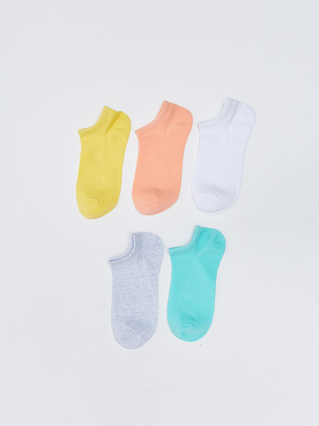 Базовые носки-следки для девочек, комплект из 5 штук-1