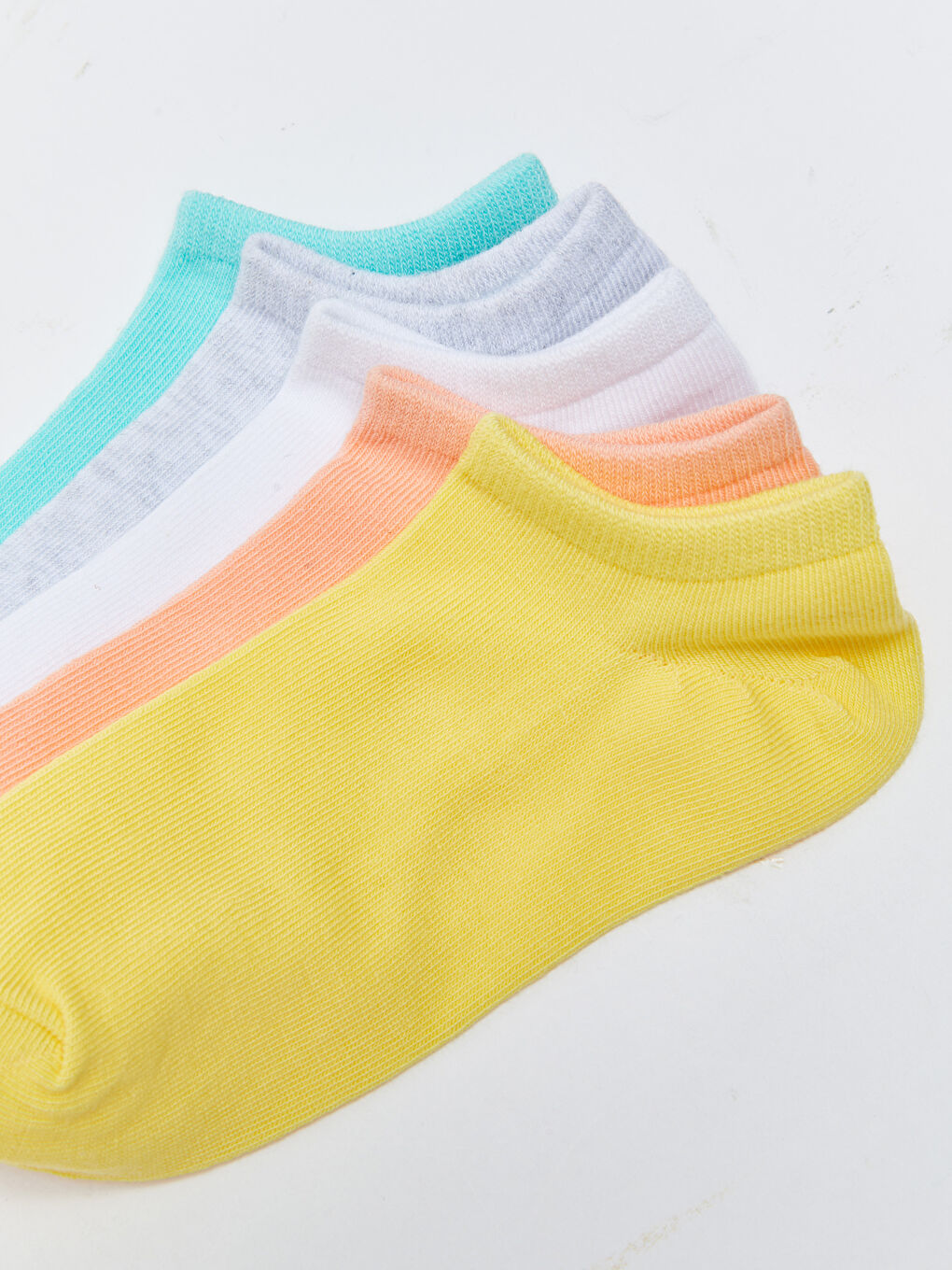 Базовые носки-следки для девочек, комплект из 5 штук-2