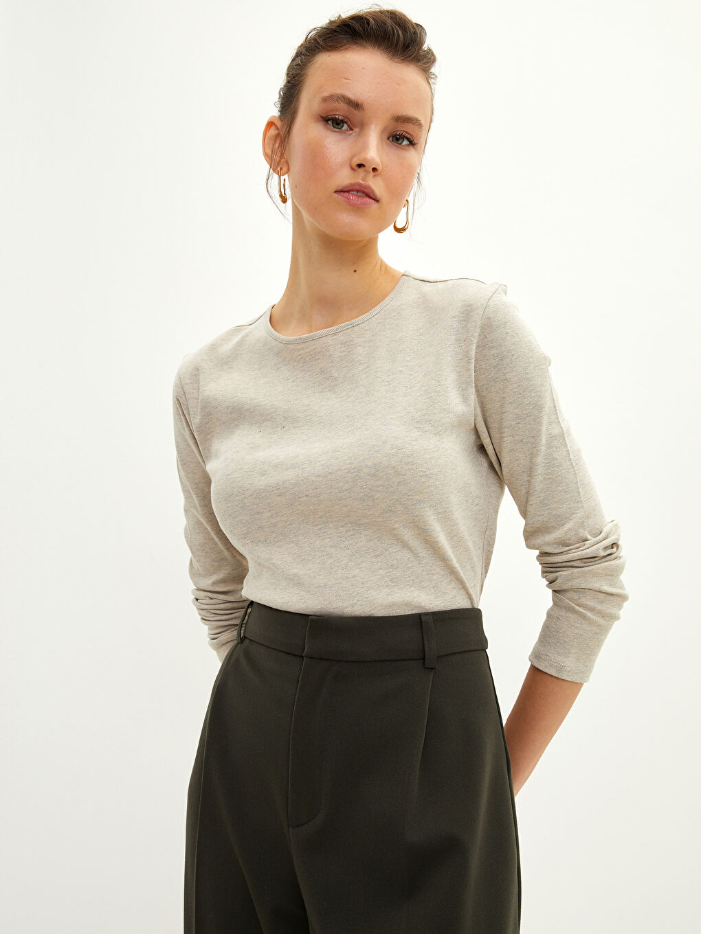 LC Waikiki Crew Neck Women's Bodysuit -S2AG50Z8-DCY