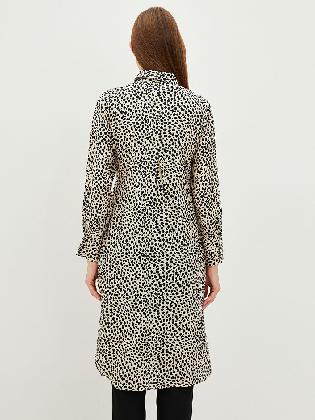 Patterned Women's Shirt Tunic-4