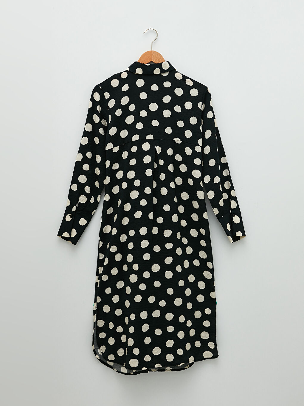 LCW Modest Polka Dot Long Sleeve Women's Shirt Tunic -S2AG68Z8-LQH