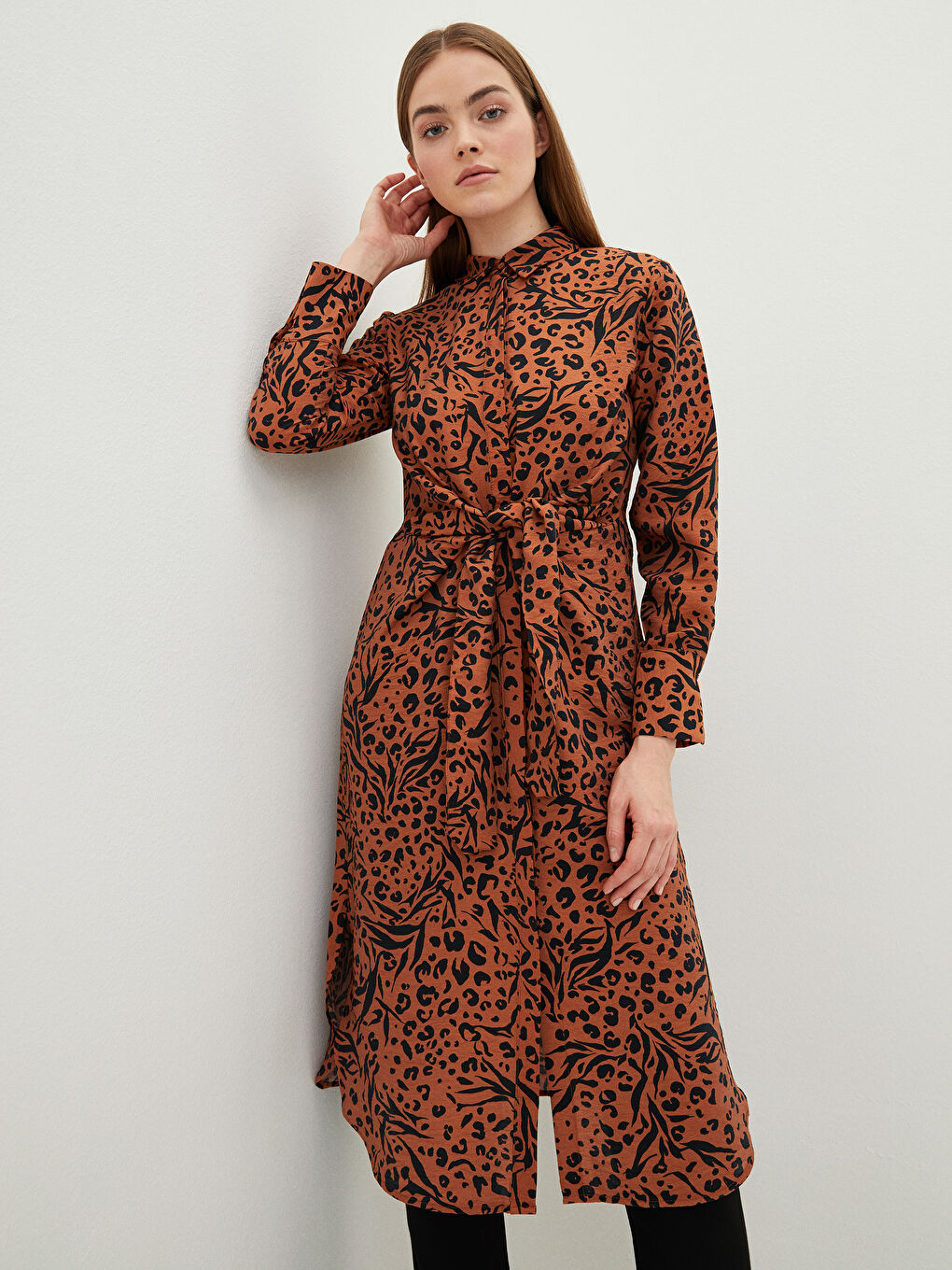 Patterned Women's Shirt Tunic