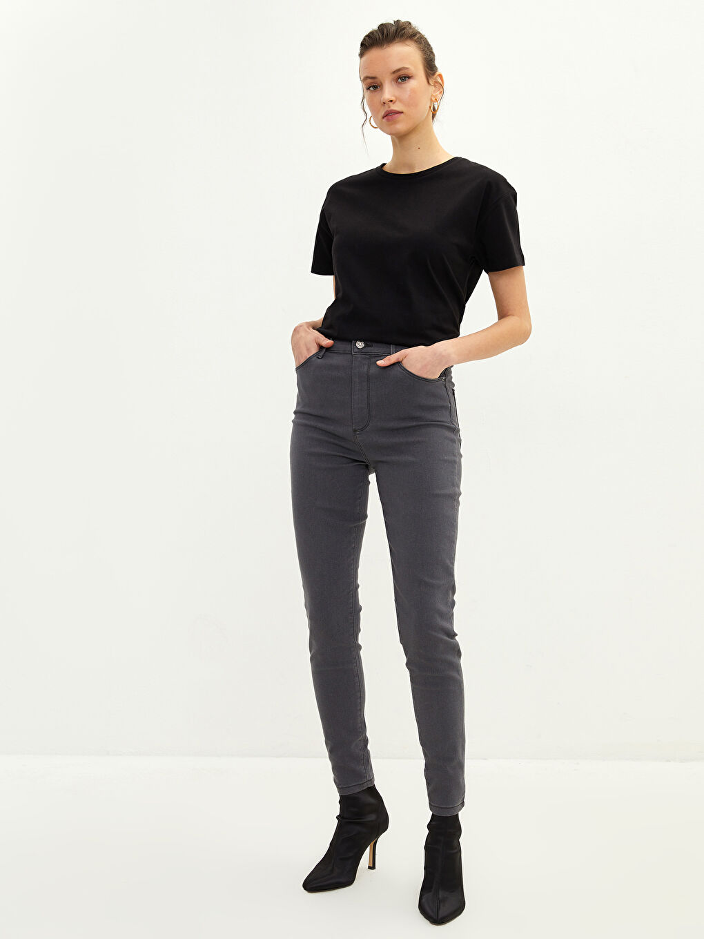 Mercury Skinny Fit Women's Jean Pants with Pocket Detail
