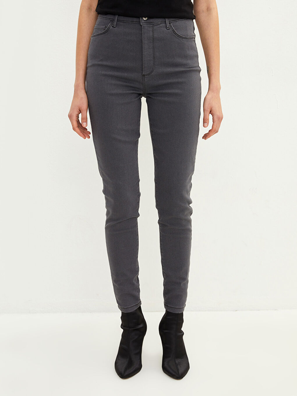 Mercury Skinny Fit Women's Jean Pants with Pocket Detail-3