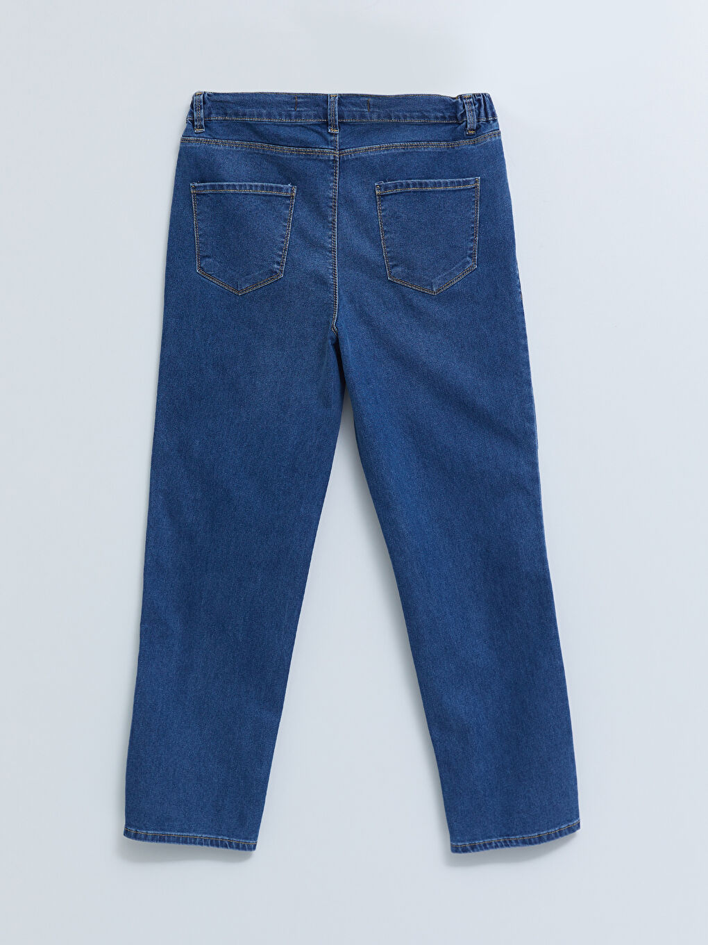 Elastic Waist Mercury Skinny Fit Women's Jean Pants with Pocket Detail-9