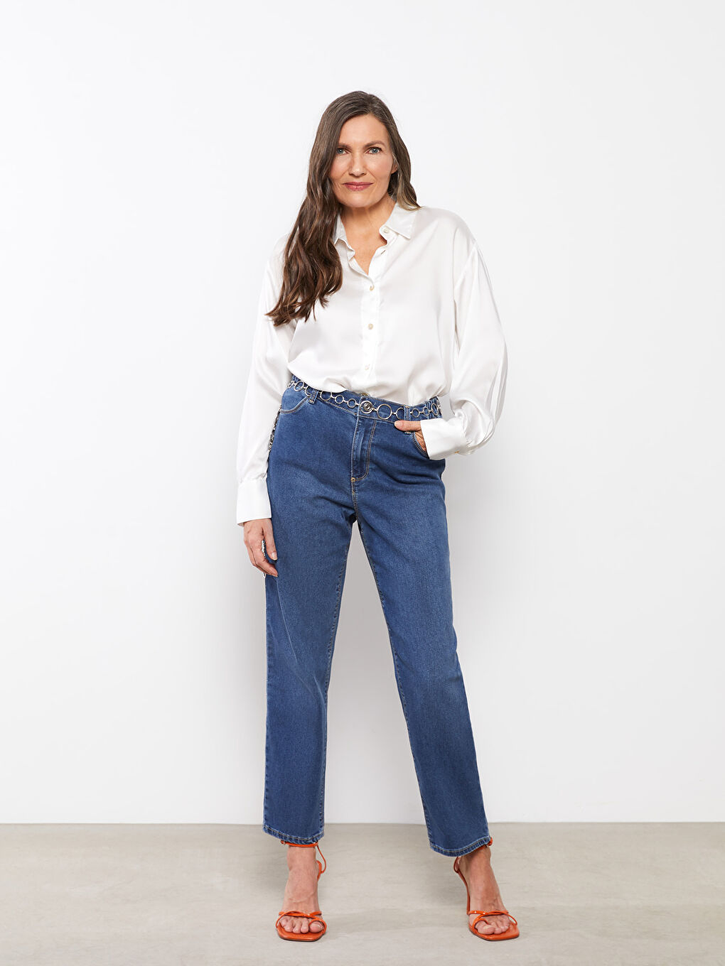 Elastic Waist Mercury Skinny Fit Women's Jean Pants with Pocket Detail