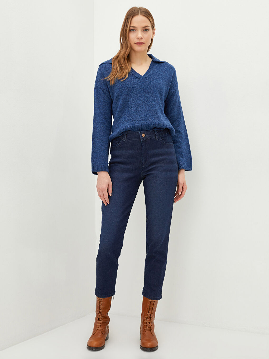 Ženske farmerke visokog struka slim fit