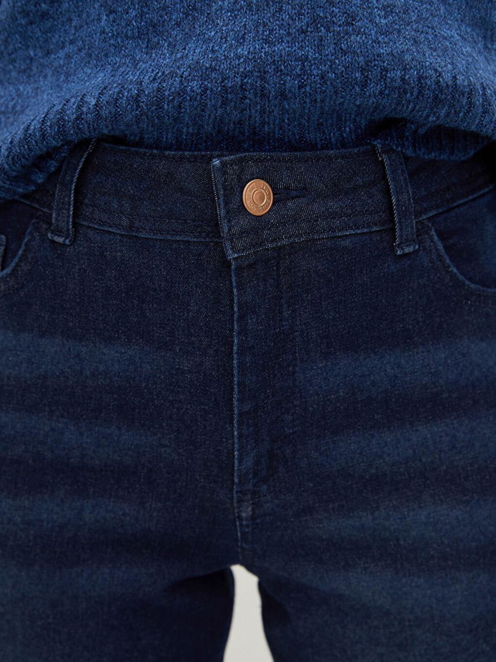 Ženske farmerke visokog struka slim fit-2