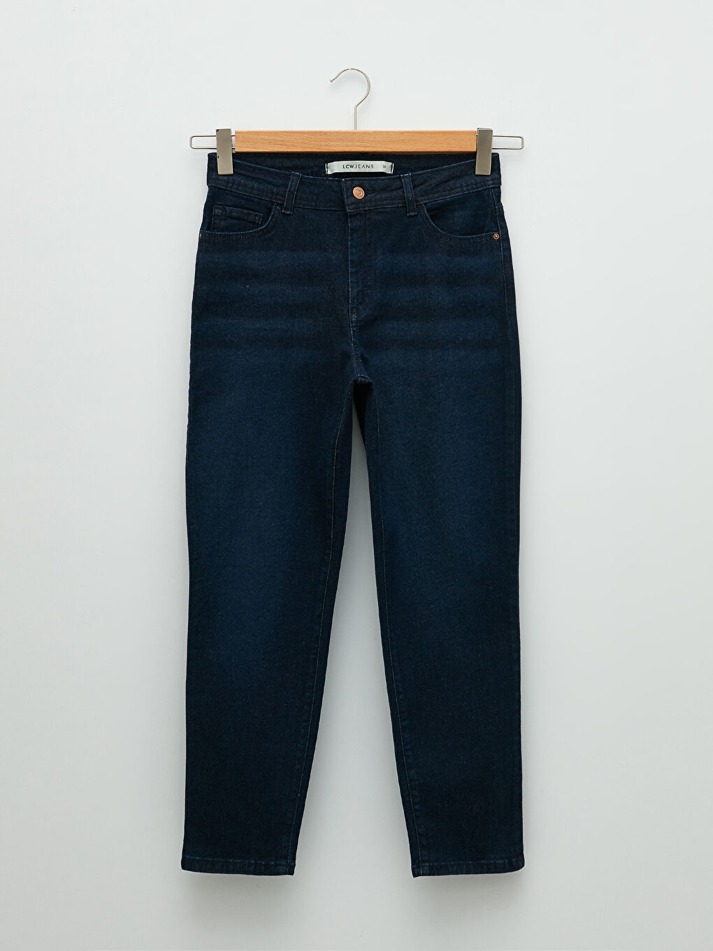 Ženske farmerke visokog struka slim fit-5