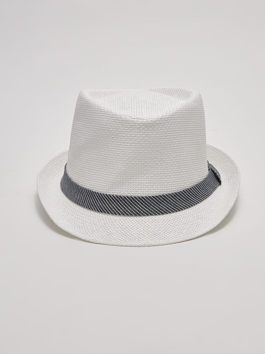Chapeau Fedora en Paille avec Détails de Passepoil pour Hommes-2