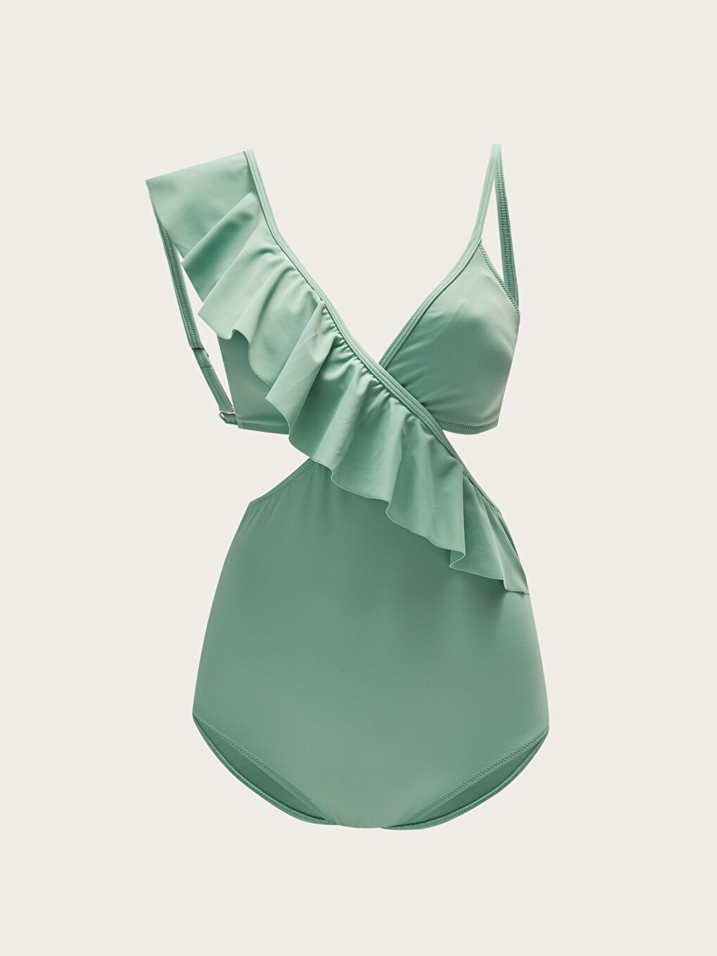 Yeşil Düz Üçgen Dolgusuz Mayo