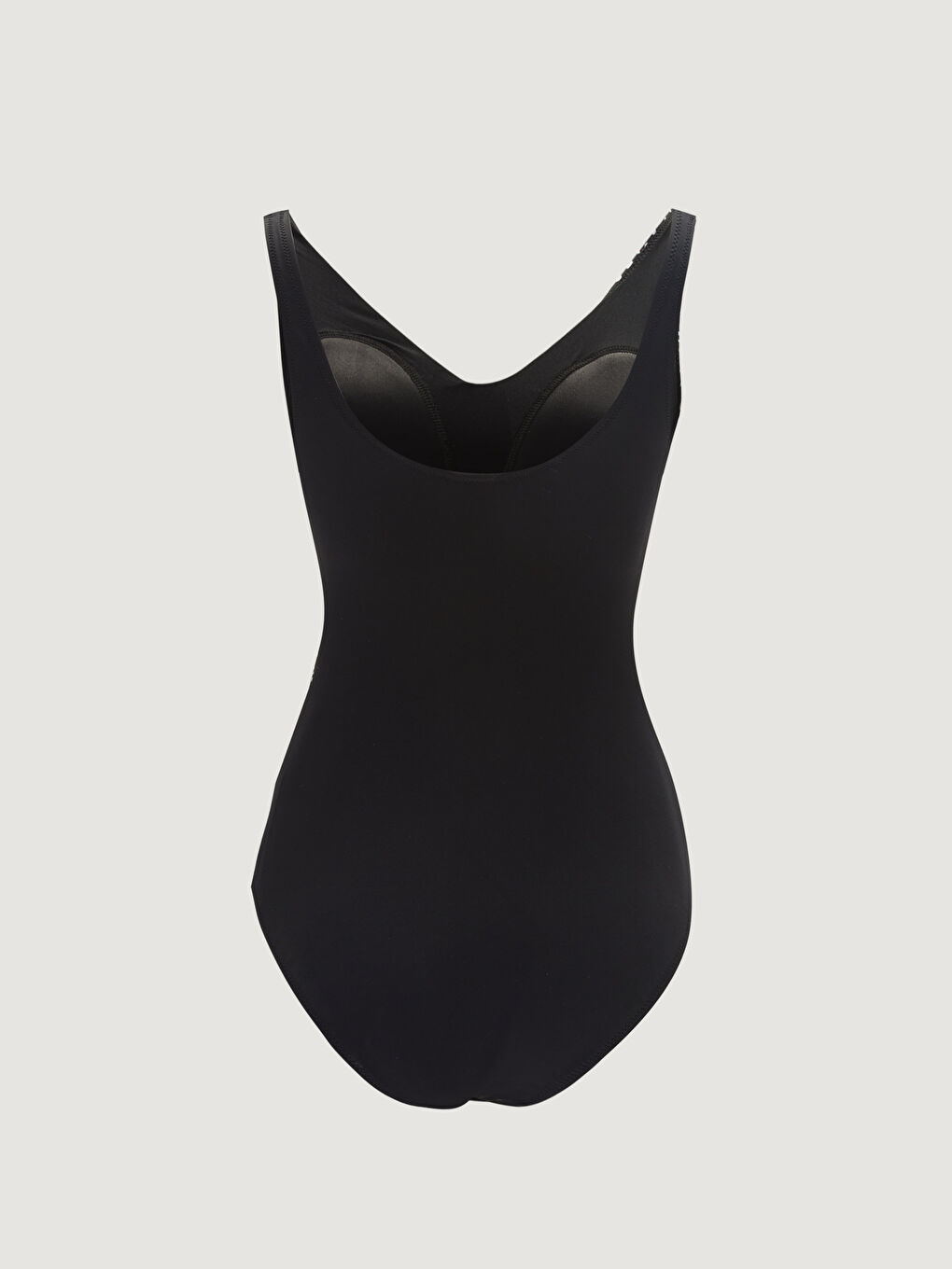 مايوه نسائي بياقة على شكل حرف V ومطبوع-1