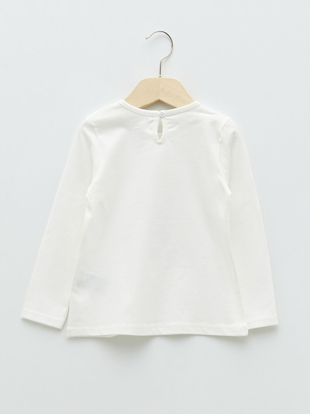 تيشيرت ياقة دائرية كم طويل مطبوع بنات رضع - مجموعة من 2-3