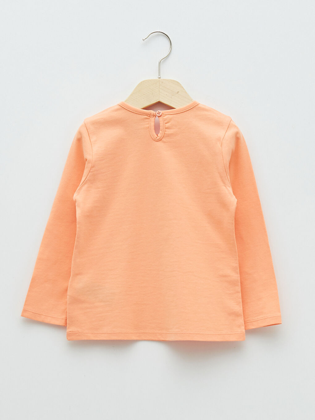 تيشيرت ياقة دائرية كم طويل مطبوع بنات رضع - مجموعة من 2-4