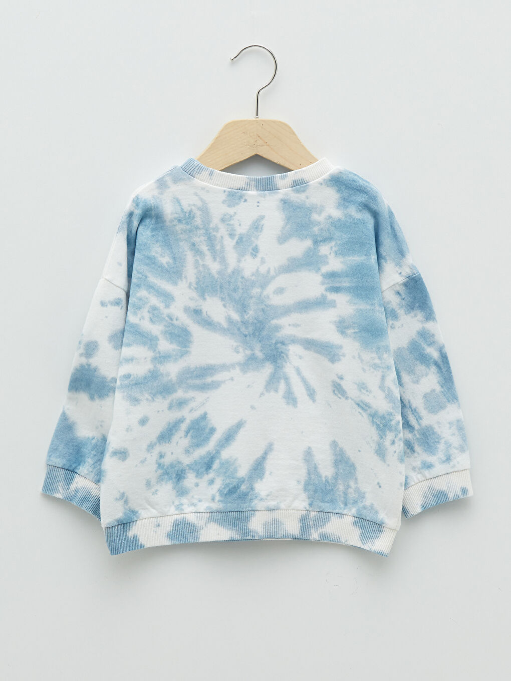 Mavi Bisiklet Yaka Uzun Kol Baskılı Erkek Bebek Sweatshirt-1