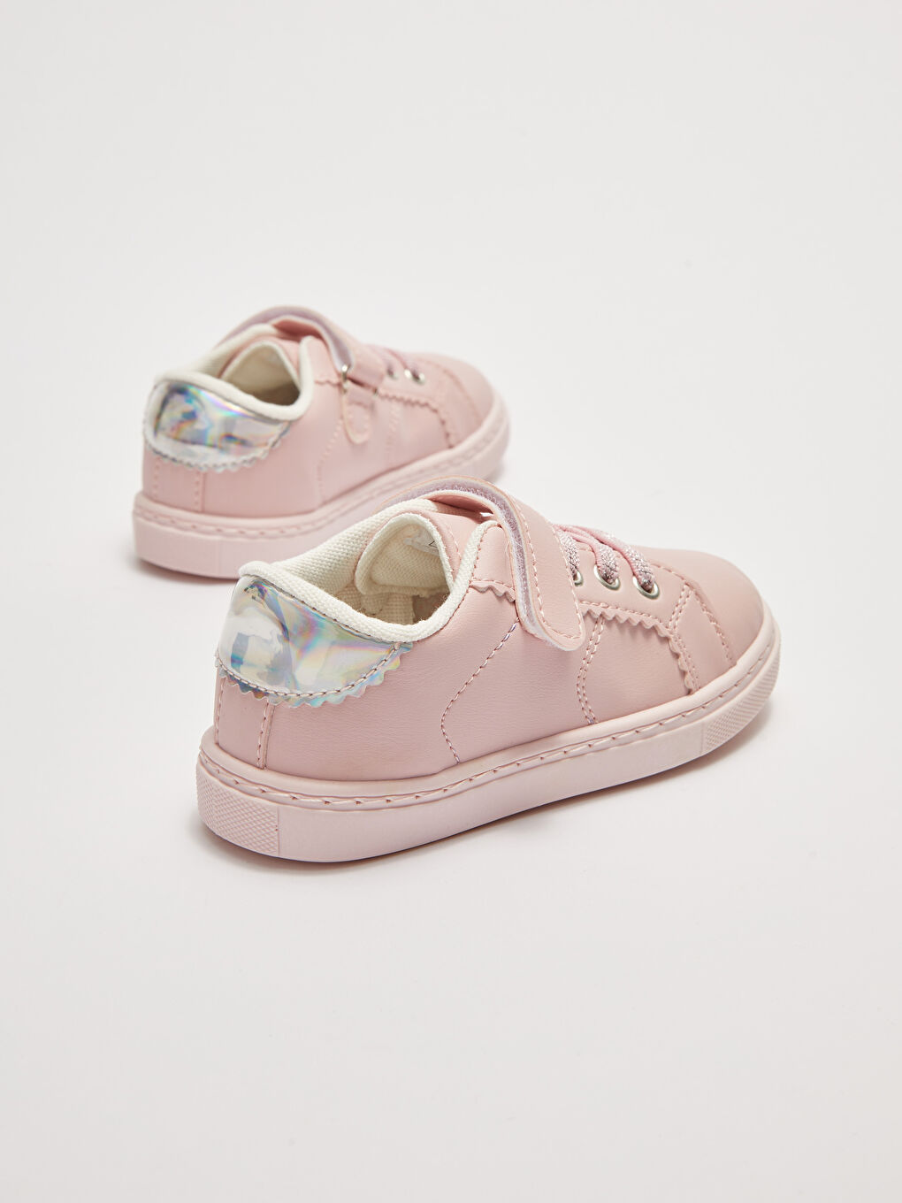 أحذية رياضية للبنات الرضع مع أربطة وإغلاق لاصق-5