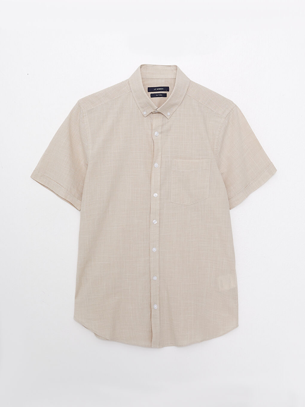 Chemise Écossaise Svelte à Manches Courtes Pour Hommes-5