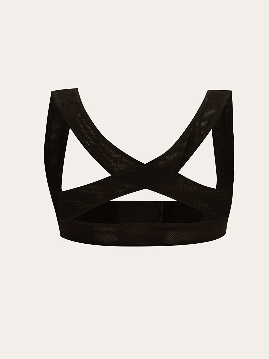 Non-Wireless Padded Stripe Detail Upright Supportive Bra -S2AI02Z8-CVL