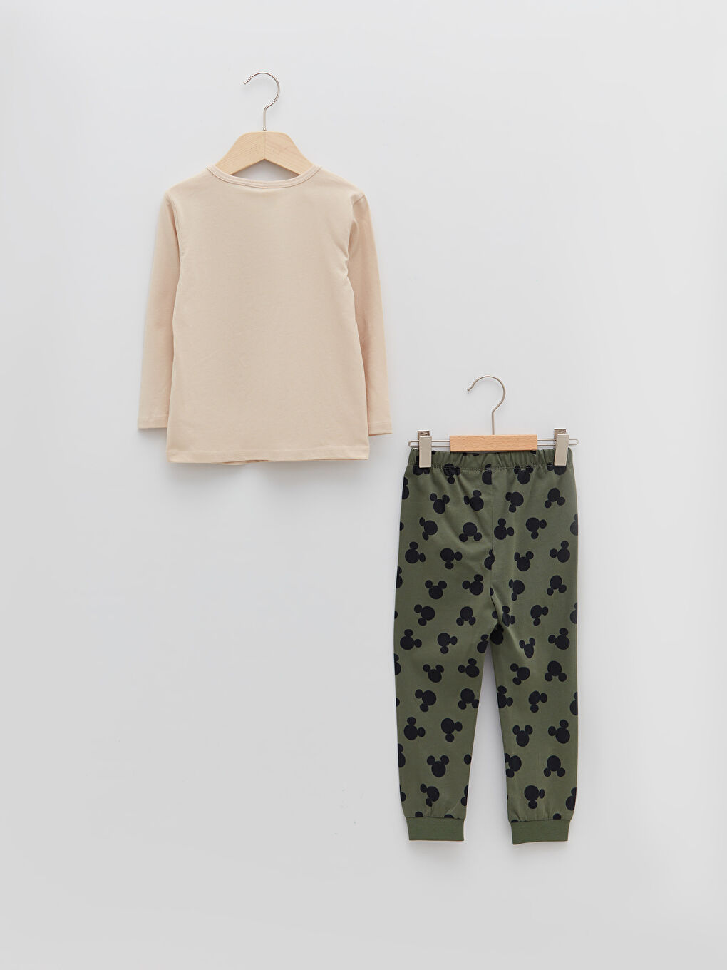 Ensemble de pyjama bébé garçon en coton imprimé Disney à manches longues col rond-2