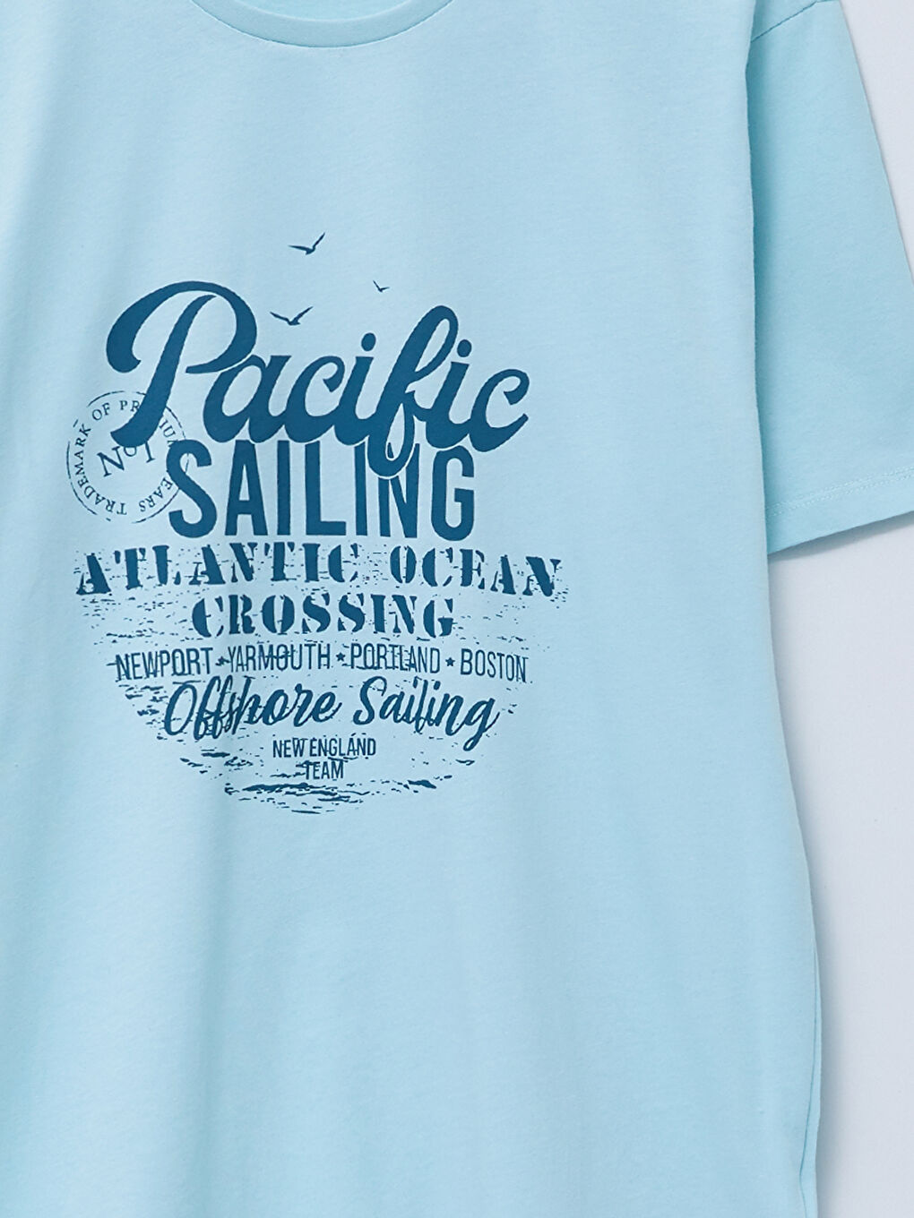 Crew Neck Short Sleeve Printed Combed Cotton Men's T-shirt-5