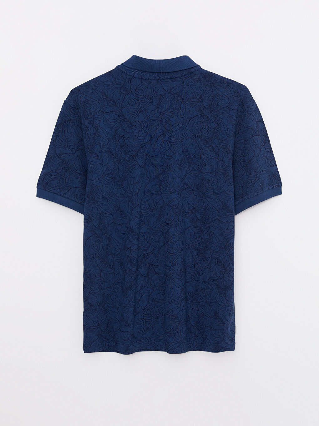 Polo Neck Short Sleeve Patterned Men's T-Shirt-6