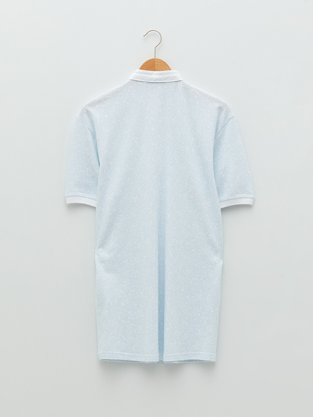Grandad Collar Short Sleeve Patterned Men's T-shirt-6