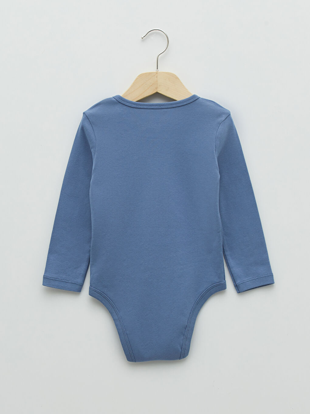 Crew Neck Long Sleeve Cotton Baby Boys' Snap Fastener Bodysuit 3-pack-4