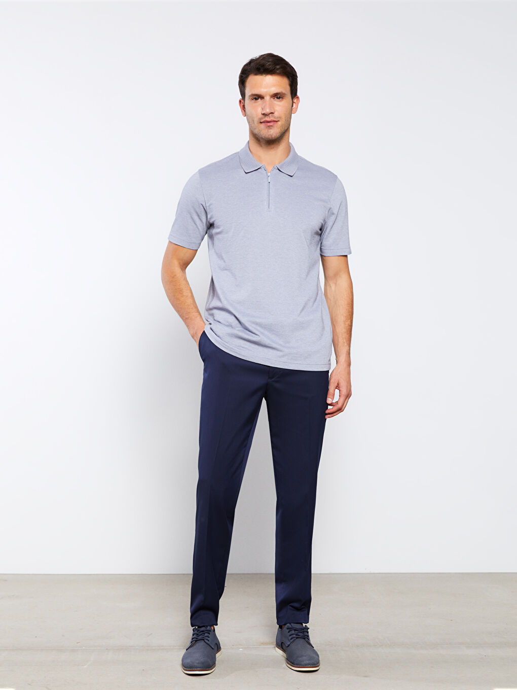 تيشيرت ياقة بولو كم قصير للرجال