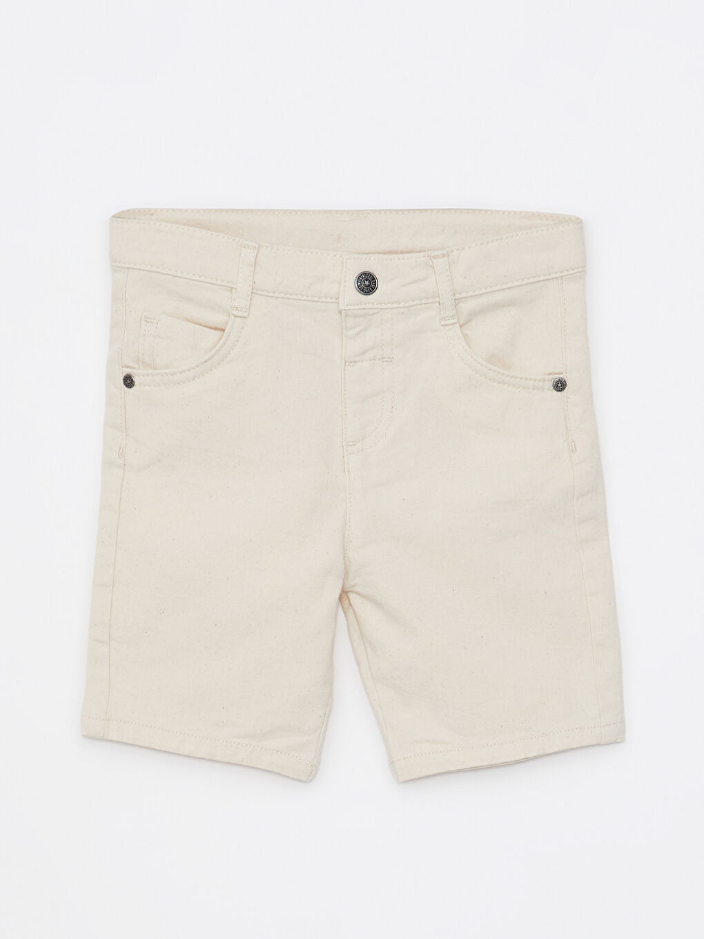 Bej Basic Erkek Bebek Gabardin Şort