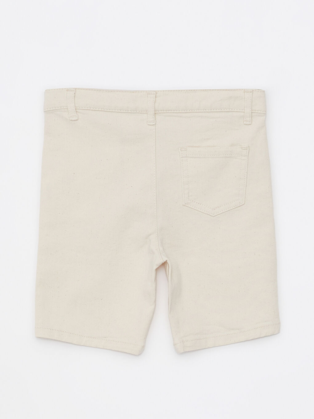 Bej Basic Erkek Bebek Gabardin Şort-1