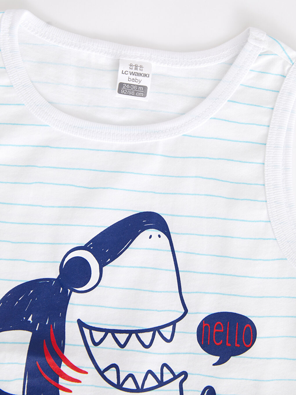 Crew Neck Printed Cotton Baby Boy T-Shirt and Shorts 2-Pack Set-3