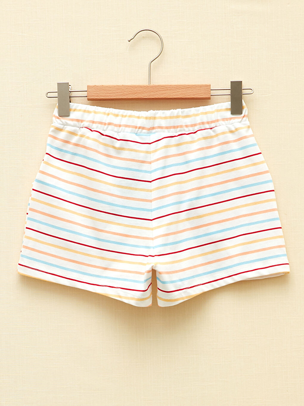 LCW Kids شورت بنات قطن مخطط بخصر مطاطي -S2AJ34Z4-P8J