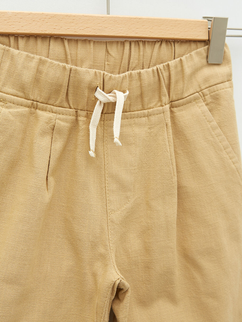 Elasticated Waist Basic Gabardine Boys' Trousers-2