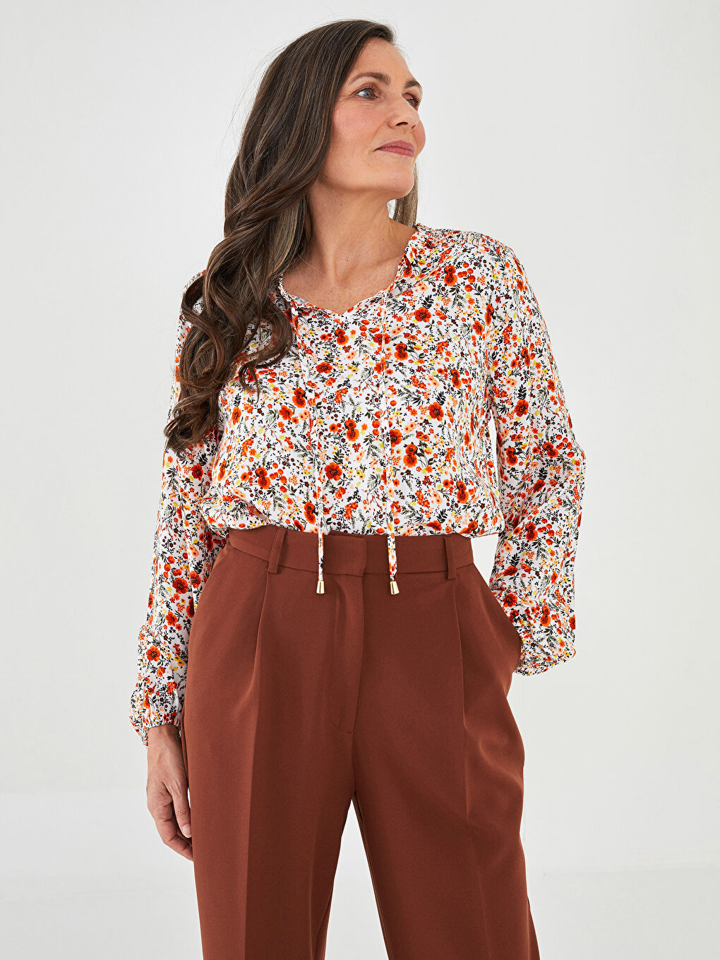 LC Waikiki Cvetna bluza od viskoze -S2AJ98Z8-F9C