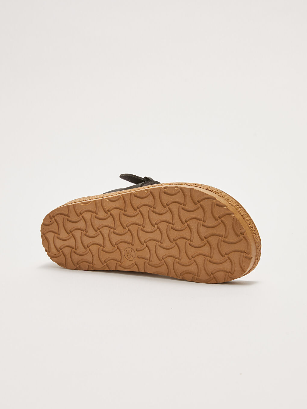 Siyah Düz Parmak Arası Kadın Terlik-3