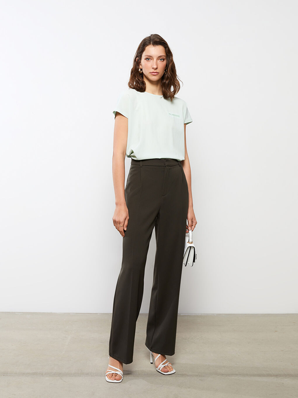 Crew Neck Plain Short Sleeve Women's T-Shirt