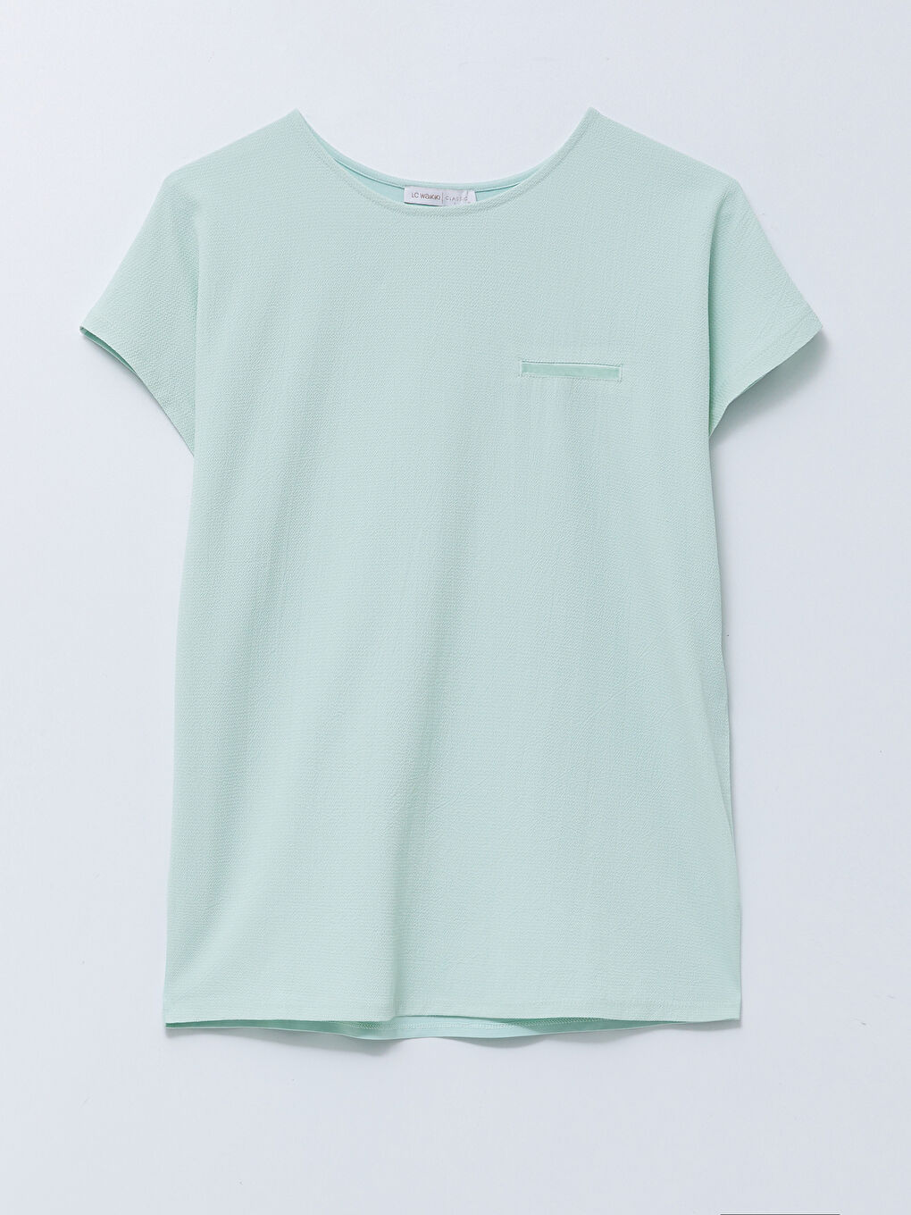Crew Neck Plain Short Sleeve Women's T-Shirt-5