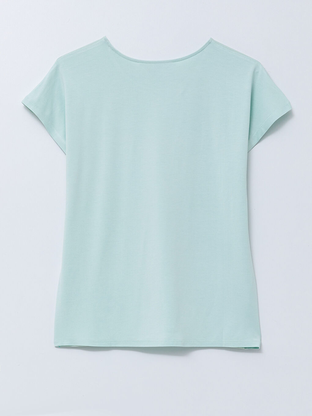 Crew Neck Plain Short Sleeve Women's T-Shirt-6