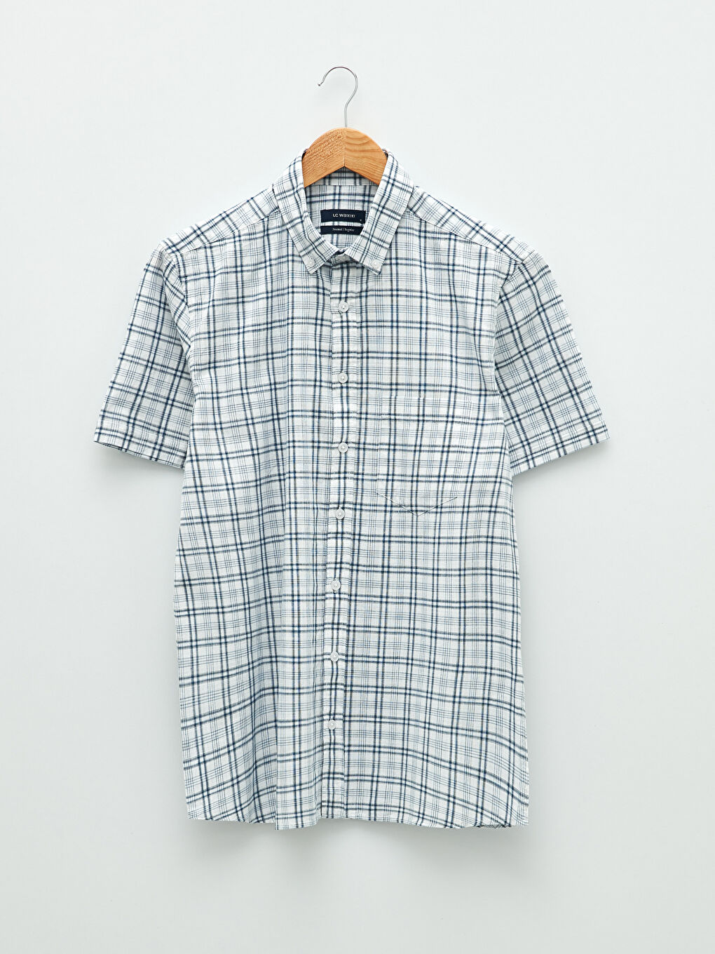 Ерлерге арналған ұзын жеңді торлы стандартты пішімді жейде-5