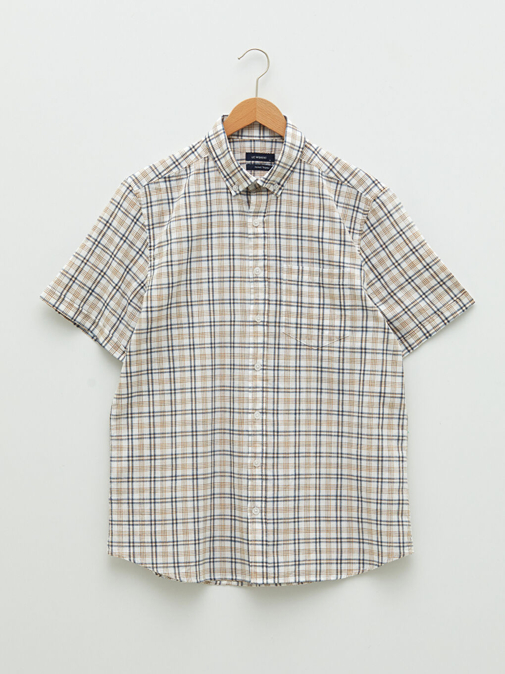 Muška Karirana Košulja Dugih Rukava Regularnog Kroja-5