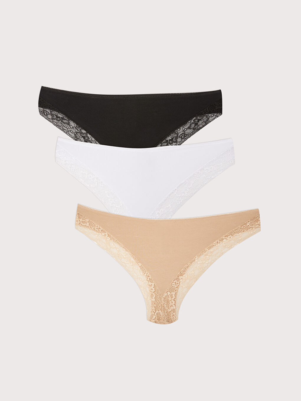 Lace Brazilian Panties 3 Packs -S2AL03Z8-CVL