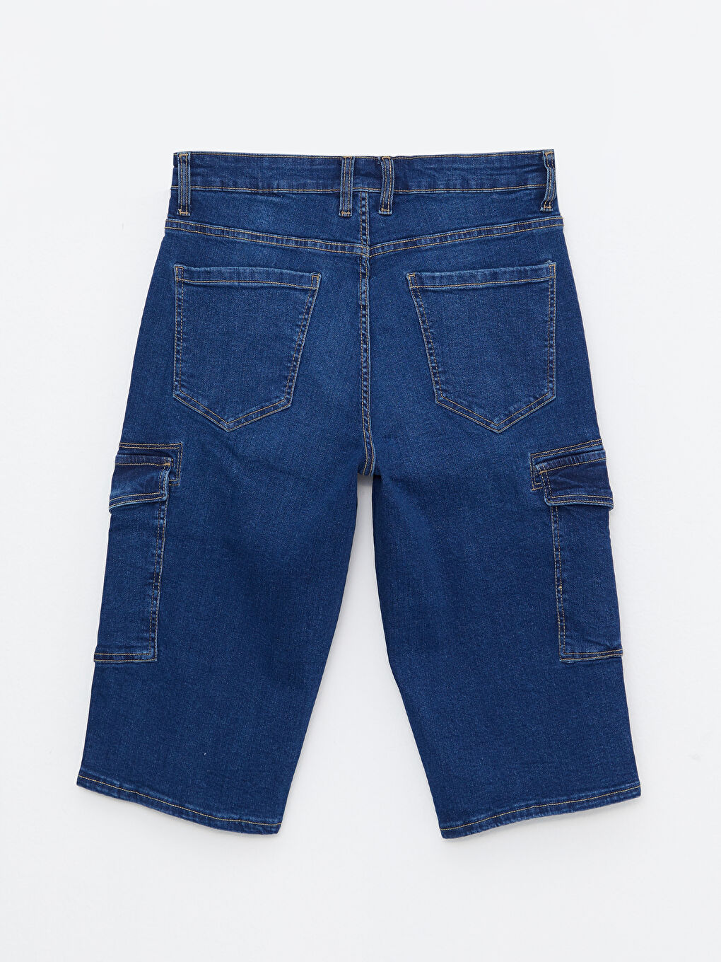 Comfortable Fit Men's Jean Bermuda Shorts-6