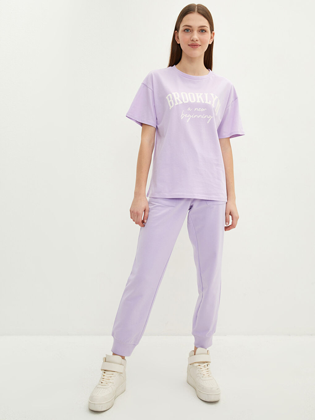 Žena LILA Majica kratkih rukava-1