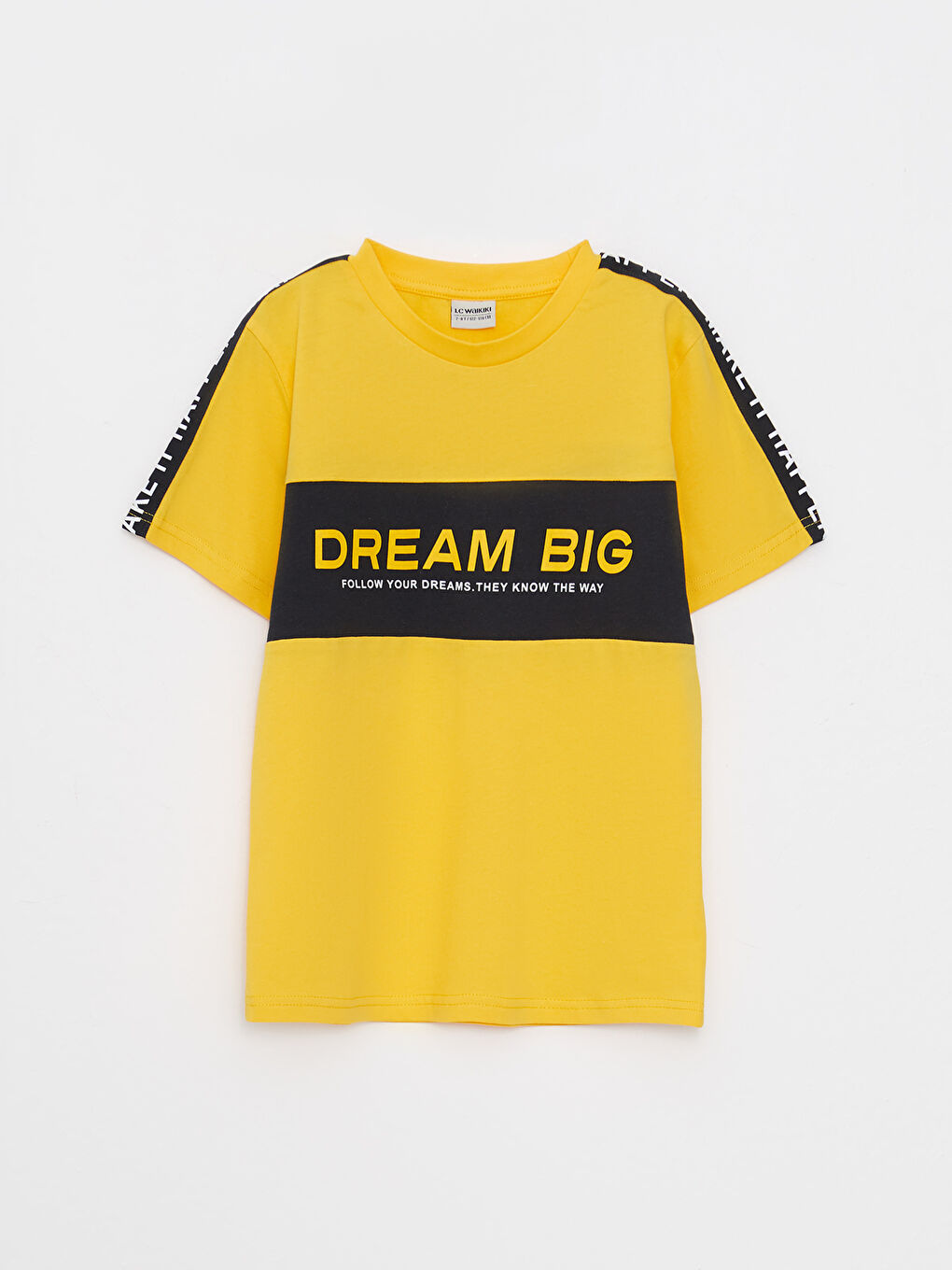 Crew Neck Printed Short Sleeve Boys' T-Shirt and Shorts-1