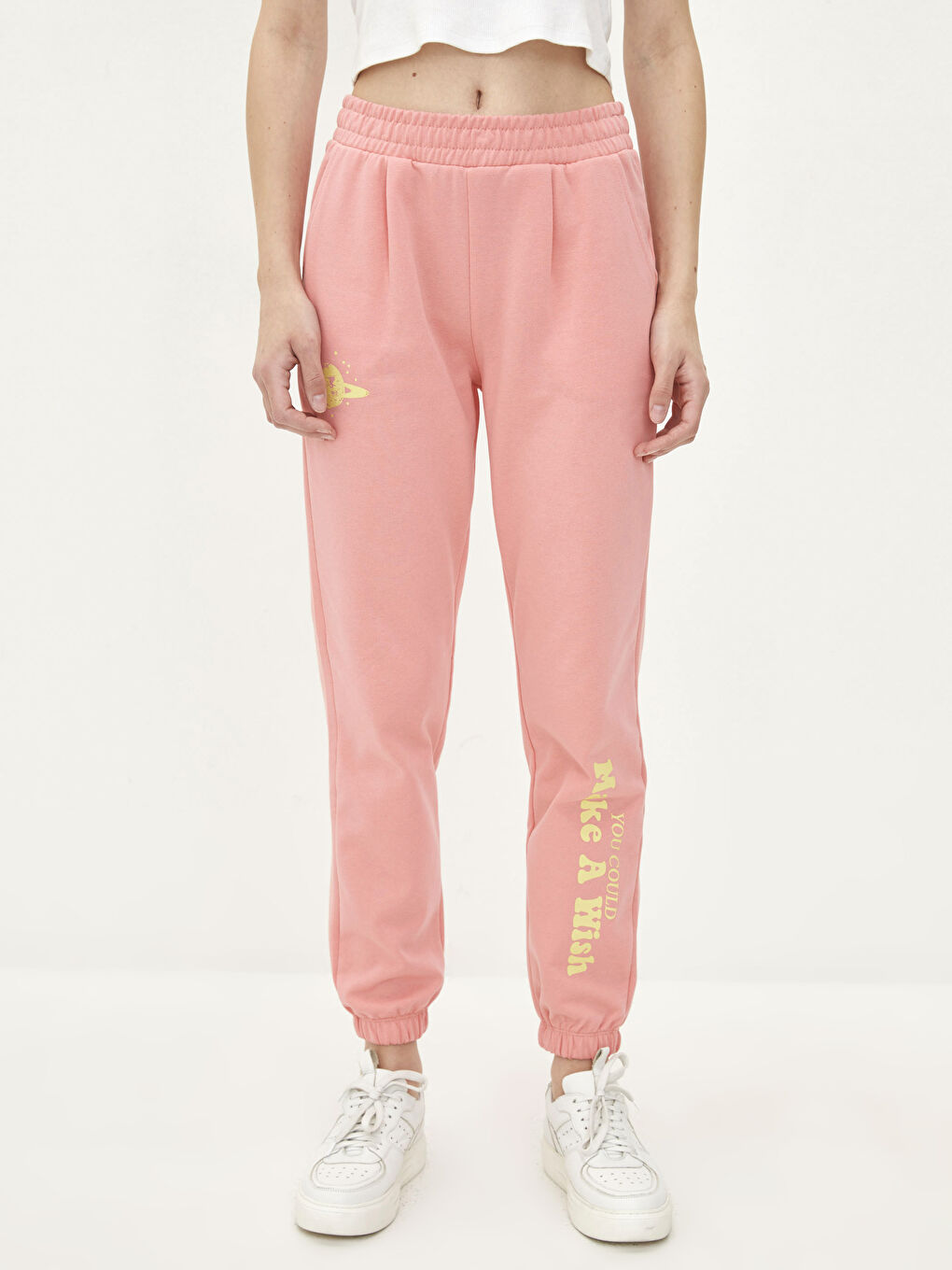 LCW Vision Elasticated Waist Printed Women's Jogger