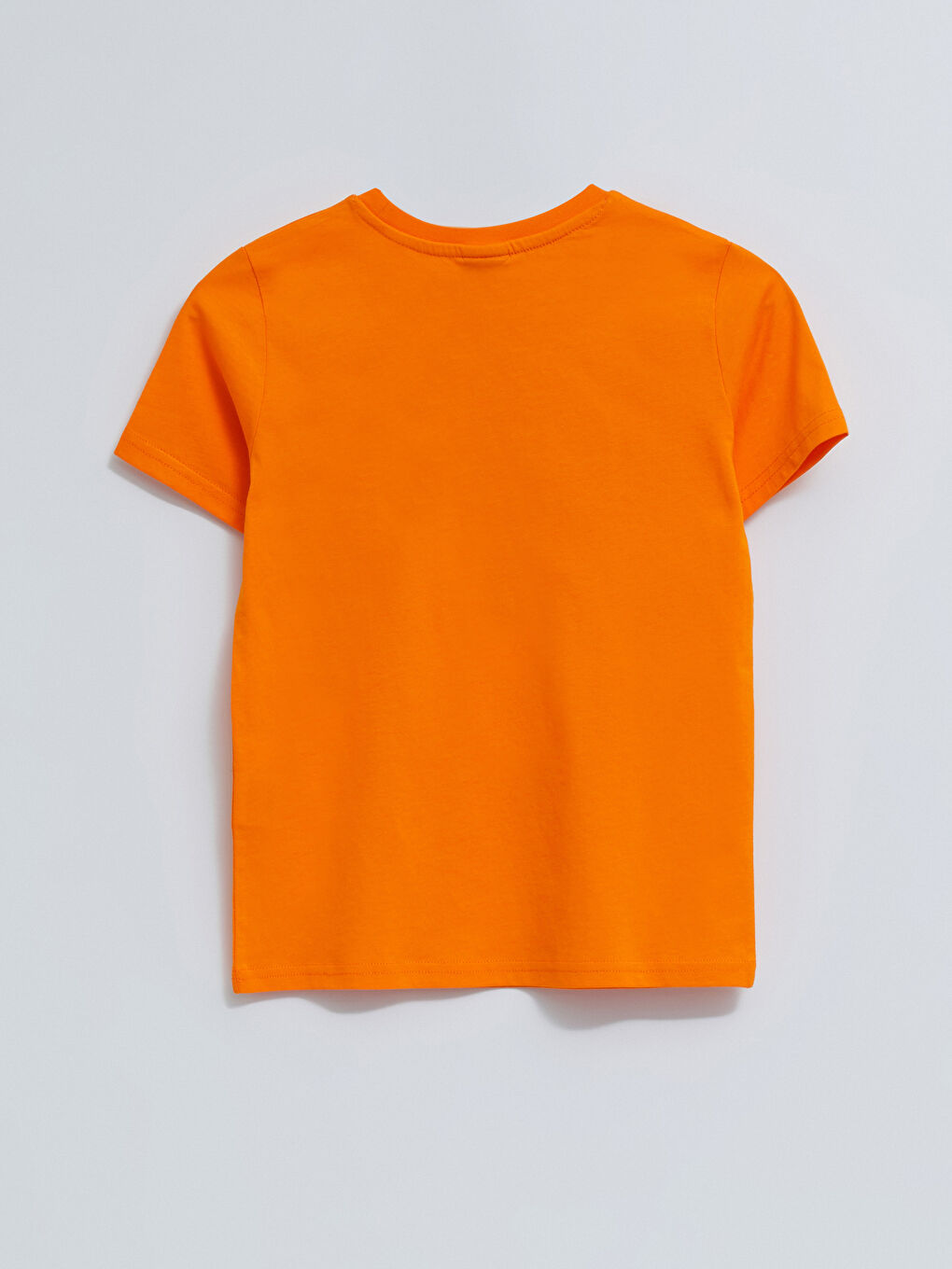 Turuncu Bisiklet Yaka Baskılı Kısa Kollu Erkek Çocuk Tişört ve Şort-2