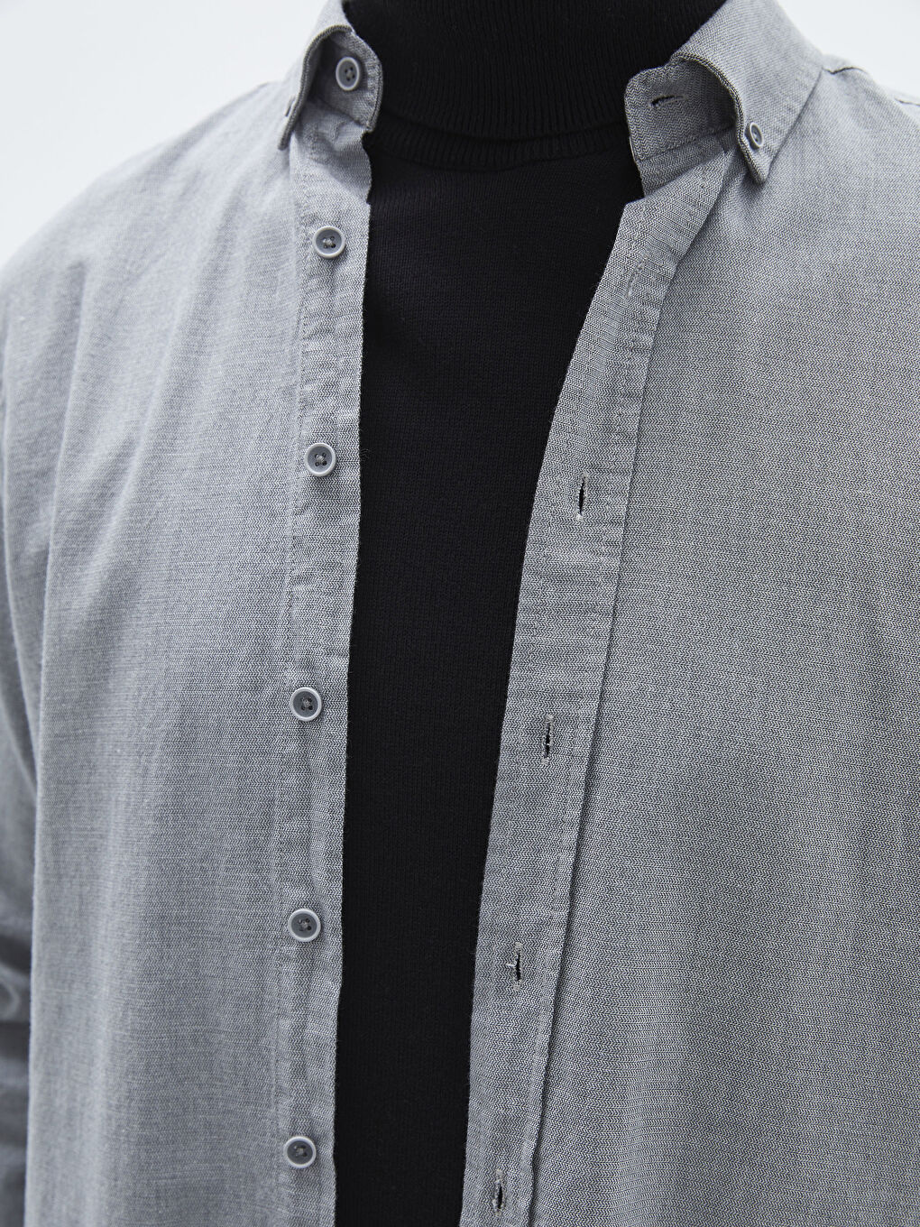 Regular Fit Long Sleeve Men's Shirt-3