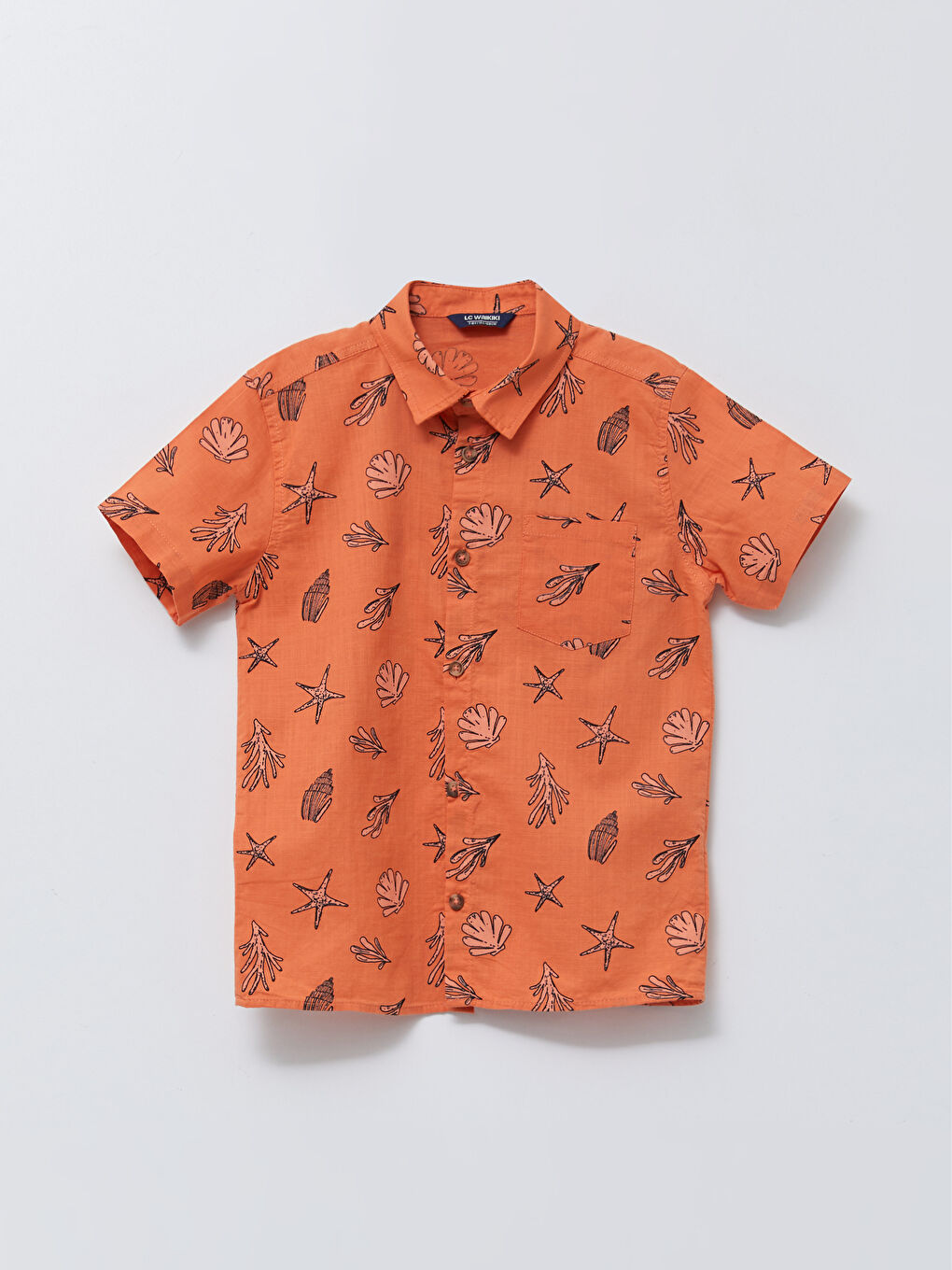 قمصان أولادي جبردين بأكمام قصيرة منقوشة ورولات-1