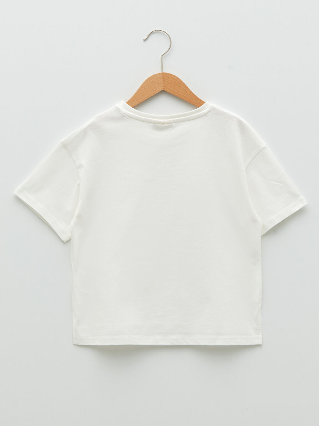 Crew Neck Printed Short Sleeve Girls' T-Shirt-1